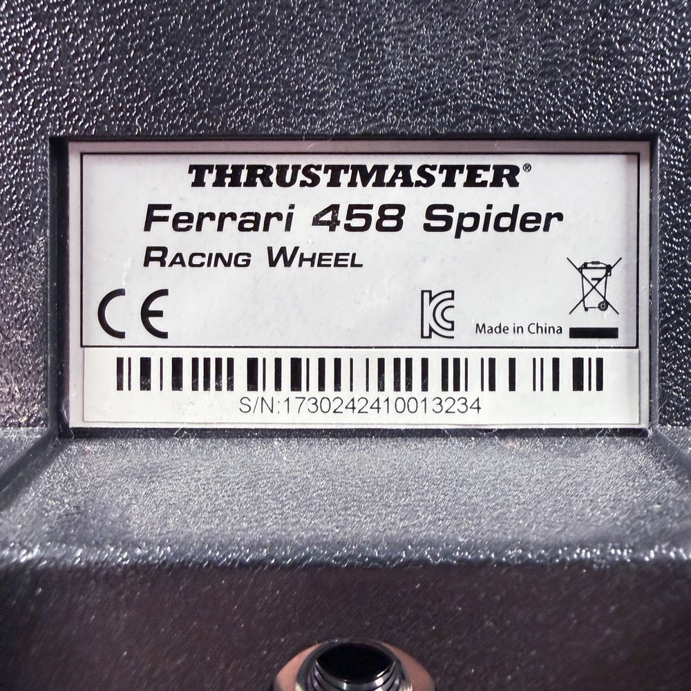Xbox One Thrustmaster Ferrari 458 Spider Racing Wheel & Pedals Complete Tested - Picture 6 of 13